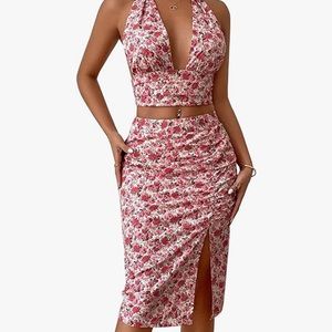 Two Piece Summer Skirt Set
